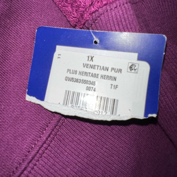 Champion Venetian Purple Plus Heritage Herringbone Sweatshirt Size 1X NWT - Picture 7 of 10